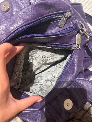 Bolso Prada Morado Lazo