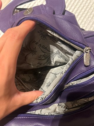 Bolso Prada Morado Lazo