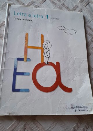 Letra a letra, 1 Primaria cartilla de lectura