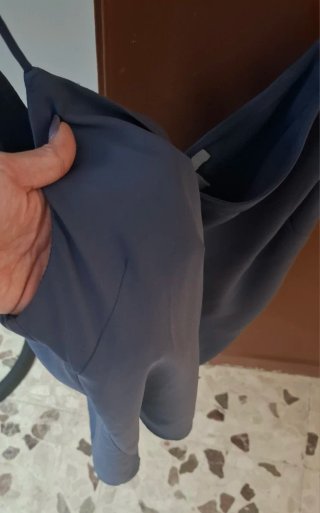 Top H&M Blu Spalline Taglia L