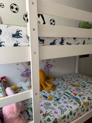 Cama litera blanca IKEA