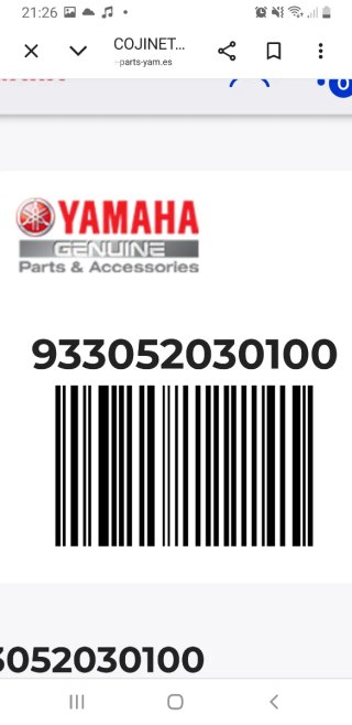 Rodamiento Eje Balance Yamaha WR250R