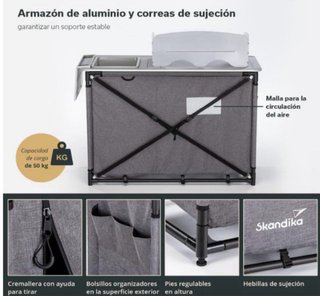 Cocina Camping con Fregadero Sin Abrir