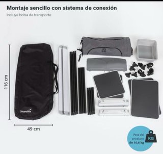 Cocina Camping con Fregadero Sin Abrir