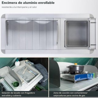 Cocina Camping con Fregadero Sin Abrir