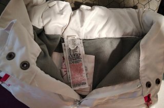 Pantalón de esquí blanco niña