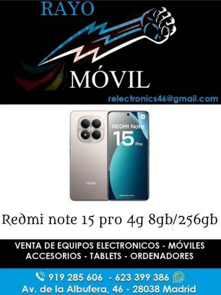 Redmi Note 15 Pro 4G 8GB/256GB Nuevo