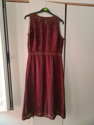 Vestido Massimo Dutti Seda Midi