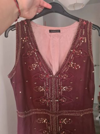 Vestido Massimo Dutti Seda Midi
