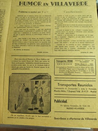 Portavoz de Villaverde (Atalaya) 1956