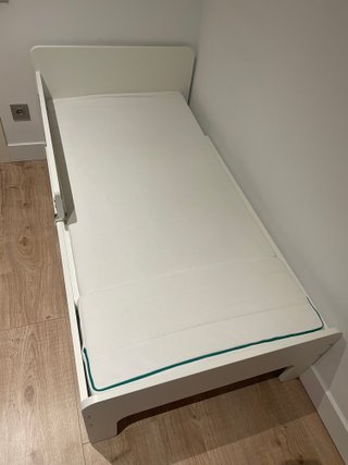 Cama extensible IKEA SLÄKT 80x200,colchón,barrera