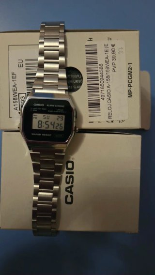 Reloj Casio A158WEA-1EF Plata
