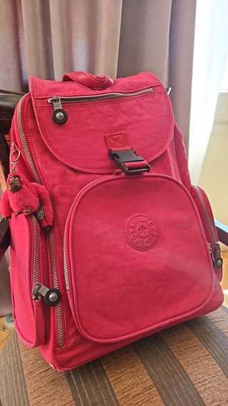 Mochila Kipling Original con ruedas Rosa