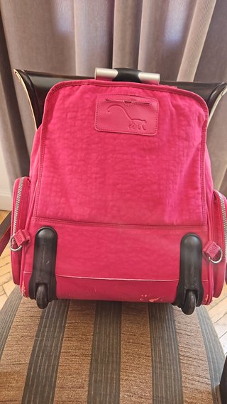 Mochila Kipling Original con ruedas Rosa