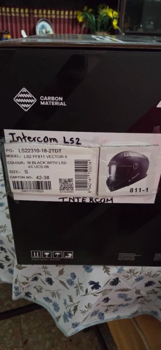 Casco LS2 FF811 Vector II Negro cardo 4x