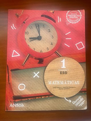 MATEMÁTICAS ANAYA (1º, 2º y 3º trimestre) - 1ºESO