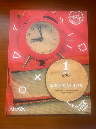 MATEMÁTICAS ANAYA (1º, 2º y 3º trimestre) - 1ºESO