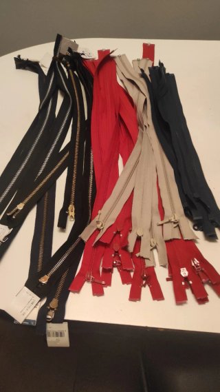 Lote de cremalleras de colores