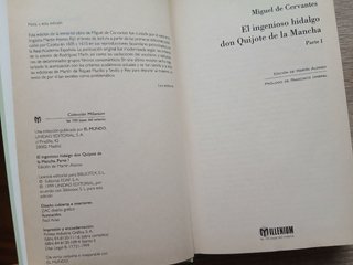 Don Quijote de la Mancha, 2 tomos Prólogo F.Umbral