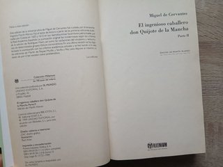 Don Quijote de la Mancha, 2 tomos Prólogo F.Umbral