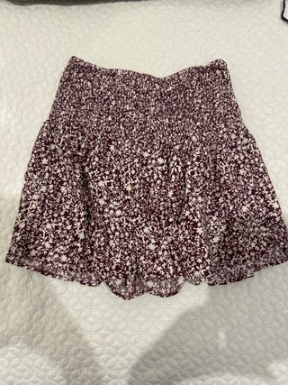 Falda corta Mango Teens floral