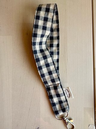 Llaveros de tela estilo vichy