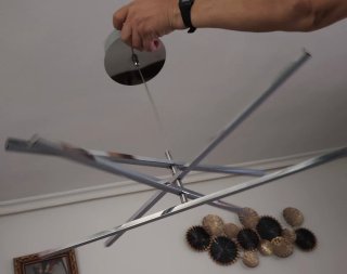 Lámpara Techo Colgante Gris LED Concord