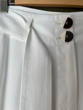 Pantalón viscosa blanco