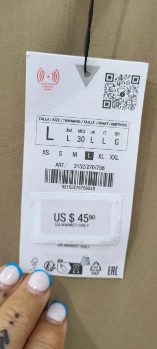 Vestido Zara Beige Mini