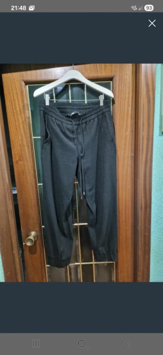 Pantalón chándal Zara negro