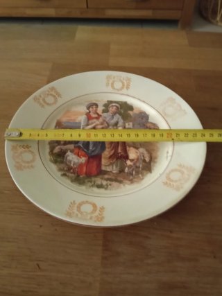 Plato decorativo vintage 24.5 cm
