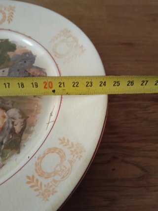 Plato decorativo vintage 24.5 cm