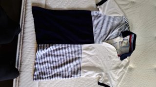 Polo Zara Rayas y Azul
