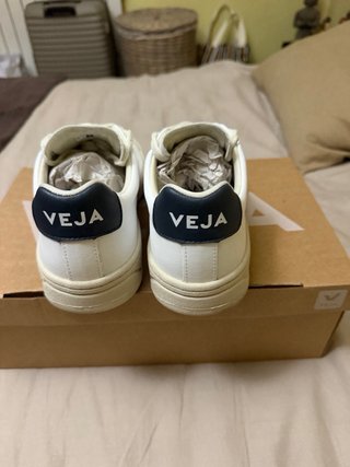 Zapatillas Veja V-90 O.T. Blancas y Rojas