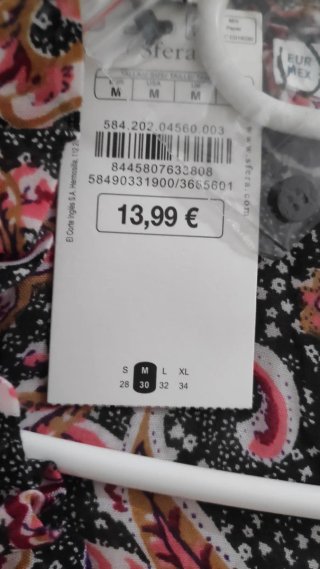 Blusa Sfera Estampada Multicolor Talla M
