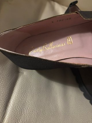 Pretty Ballerinas Mujer Talla 38 Negro/Dorado