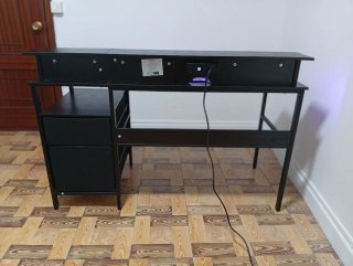 Escritorio Gaming - Oficina Negro LED/CA