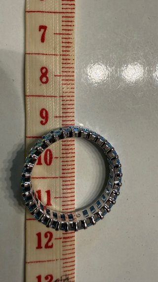 Anillo Swarovski Matrix Azul T62