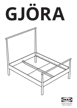 Estructura cama 140*200cm Gjora IKEA + somier