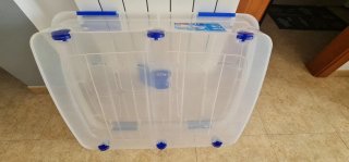 3 Cajas de plástico transparentes con tapa