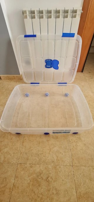 3 Cajas de plástico transparentes con tapa