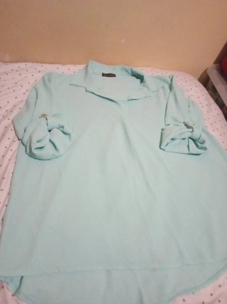 Camisa manga larga mujer. Talla XL. Nueva.