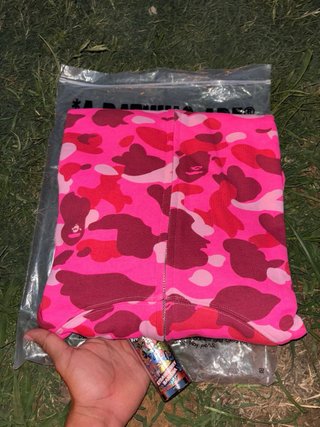 Sudadera BAPE Camuflaje Rosa Tiburón
