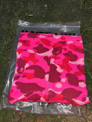 Sudadera BAPE Camuflaje Rosa Tiburón
