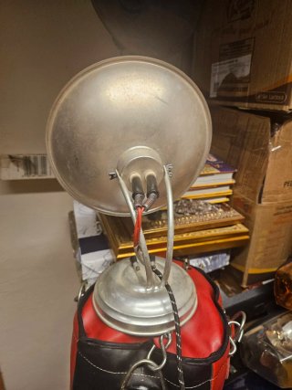 Estufa vintage de aluminio