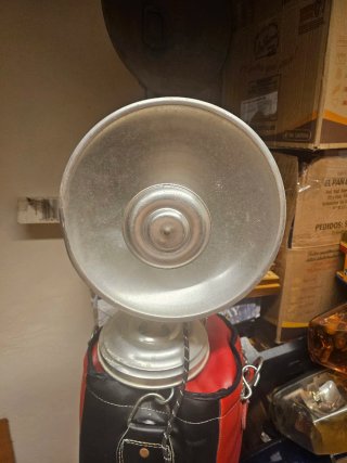 Estufa vintage de aluminio