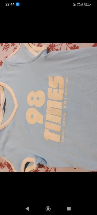 Top Bershka azul 98 TIMES