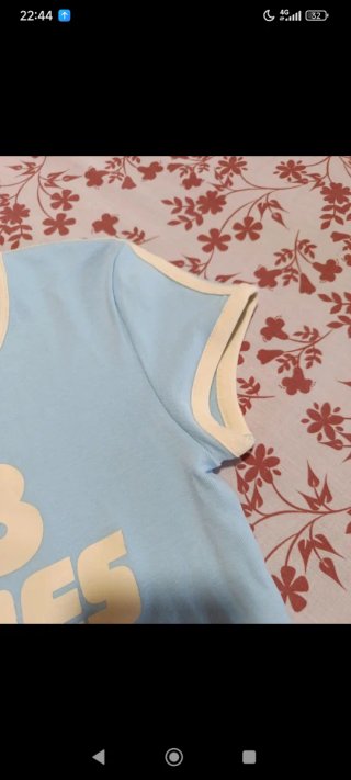 Top Bershka azul 98 TIMES