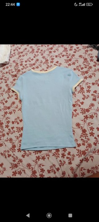 Top Bershka azul 98 TIMES