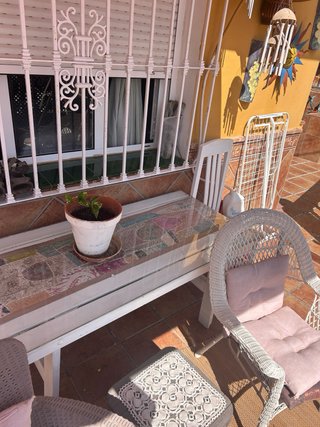 Mesa de centro patchwork cristal y madera
